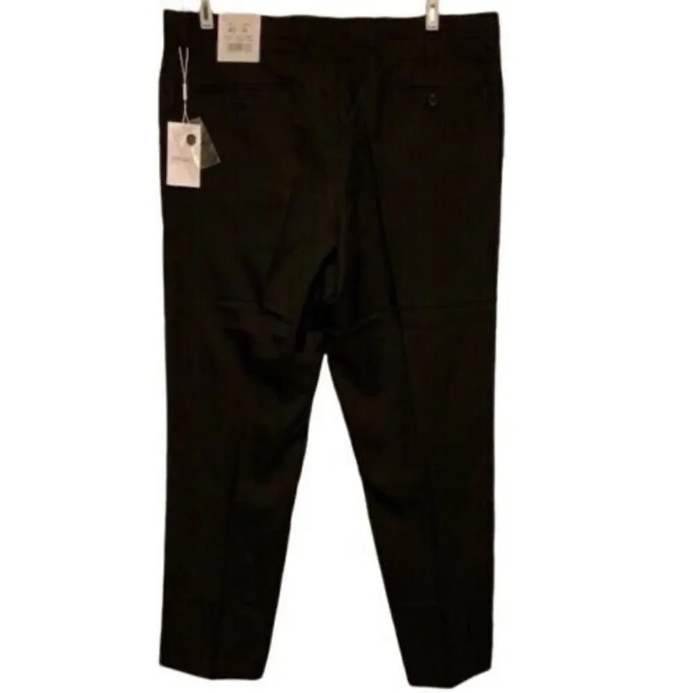 ANGELO ROSSI PE0M SIZE 40X30 BLACK DRESS PANTS **NEW**